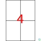 Kép 1/2 - Etikett, univerzális, 105x148 mm, APLI, 40 etikett/csomag