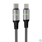 Kép 3/5 - Töltőkábel, USB-C - USB-C, 60W, 2 m, AVAX "CB632 Steely LED", fekete