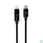 Kép 2/5 - Töltőkábel, USB-C - lightning (Apple), 27W, 1 m, AVAX "CB651 Pulsey", szürke