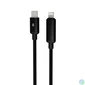 Kép 3/5 - Töltőkábel, USB-C - lightning (Apple), 27W, 1 m, AVAX "CB651 Pulsey", szürke