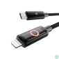 Kép 5/5 - Töltőkábel, USB-C - lightning (Apple), 27W, 1 m, AVAX "CB651 Pulsey", szürke
