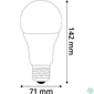 Kép 3/4 - LED izzó, E27, gömb, A70, 16W, 1901lm, 4000K, AVIDE