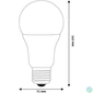 Kép 3/4 - LED izzó, E27, gömb, A70, 16W, 1901lm, 6400K, AVIDE