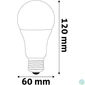 Kép 3/4 - LED izzó, E27, gömb, A60, 13W, 1521lm, 4000K, AVIDE