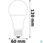 Kép 3/4 - LED izzó, E27, gömb, A60, 13W, 1521lm, 6400K, AVIDE