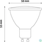Kép 3/4 - LED izzó, GU10 spot, 7W, 610lm, 3000K, AVIDE
