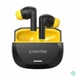 Kép 1/6 - Fülhallgató, TWS vezeték nélküli, Bluetooth 5.4, CANYON "Hexagon 7", fekete-sárga