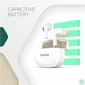 Kép 5/7 - Fülhallgató, TWS vezeték nélküli, Bluetooth 5.4, CANYON "Hexagon 7", fehér-bézs