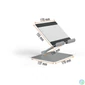 Kép 2/8 - Tablet tartó állvány, asztali, DURABLE "RISE", ezüst
