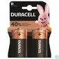 Kép 1/4 - Elem, D góliát, 2 db, DURACELL "Basic"