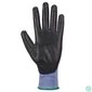 Kép 2/2 - Védőkesztyű, nylon, PU tenyéren mártott, XL méret "Senti-Flex", kék