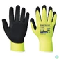 Kép 1/2 - Védőkesztyű, nylon, latexhab, tenyerén mártott, XL méret "Hi-Vis Grip", sárga
