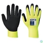 Kép 2/2 - Védőkesztyű, nylon, latexhab, tenyerén mártott, XL méret "Hi-Vis Grip", sárga