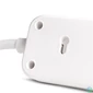 Kép 5/6 - Elosztósor, 4 aljzat, 1,5 m, USB, kapcsolóval, ENTAC, fehér