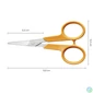 Kép 3/7 - Varróolló, 10 cm, hajlított, FISKARS "Classic", narancssárga
