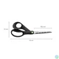Kép 3/6 - Olló, konyhai, 21 cm FISKARS "Functional ReNew", fekete