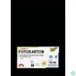 Kép 1/3 - Dekorkarton, 2 oldalas, A4, 300 g, 50 lap, FOLIA, fekete