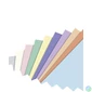 Kép 2/4 - Színes papír, A4, 130 g, 10x10 lap, FOLIA, „Pastel”, vegyes színek