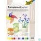Kép 1/2 - Transzparens papír, A4, 115 g, 10 lap, FOLIA, vegyes színek