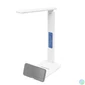 Kép 2/7 - Asztali lámpa, LED, szabályozható, Qi töltővel, USB, HOME, fehér