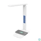 Kép 6/7 - Asztali lámpa, LED, szabályozható, Qi töltővel, USB, HOME, fehér