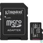 Kép 1/3 - Memóriakártya, microSDXC, 64GB, C10/UHS-I/U1/V10/A1, Gen3, adapter, KINGSTON "Canvas Select Plus"