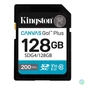 Kép 1/3 - Memóriakártya, SDXC, 128GB, C10/UHS-I/U3/V30, Gen4,KINGSTON "Canvas Go! Plus"