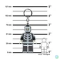 Kép 5/6 - Kulcstartó, LED világítással, LEGO "Skeleton Guy"