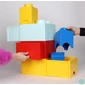Kép 6/8 - Tárolódoboz, szögletes, LEGO, sárga