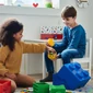 Kép 3/3 - Tárolódoboz, fiókos, LEGO "Brick", kék