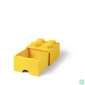 Kép 1/8 - Tárolódoboz, fiókos, LEGO "Brick", sárga