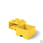 Kép 2/8 - Tárolódoboz, fiókos, LEGO "Brick", sárga