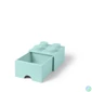 Kép 1/9 - Tárolódoboz, fiókos, LEGO "Brick", vízkék