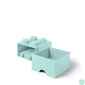 Kép 3/9 - Tárolódoboz, fiókos, LEGO "Brick", vízkék