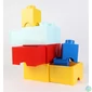 Kép 4/9 - Tárolódoboz, fiókos, LEGO "Brick", vízkék