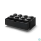 Kép 2/2 - Tárolódoboz íróasztalra, fiókos, LEGO "Brick 4x2", fekete