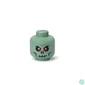 Kép 1/3 - Tárolódoboz, fej, kicsi, LEGO, Green Skeleton