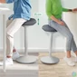 Kép 7/9 - Állószék, billenő, ergonomikus, LEITZ "Ergo Active", világosszürke