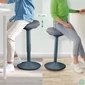 Kép 7/9 - Állószék, billenő, ergonomikus, LEITZ "Ergo Active", sötétszürke