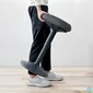 Kép 8/9 - Állószék, billenő, ergonomikus, LEITZ "Ergo Active", sötétszürke