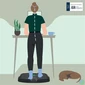 Kép 7/9 - Álláskönnyítő szőnyeg, ergonómiai, LEITZ "Ergo Active"