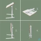 Kép 4/8 - Ülő/álló laptop asztal, LEITZ "Ergo"