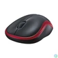 Kép 3/4 - Egér, vezeték nélküli, optikai, közepes méret, USB, LOGITECH "M185", piros