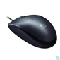 Kép 2/2 - Egér, vezetékes, optikai, normál méret, USB, LOGITECH "M100", fekete
