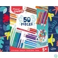 Kép 4/5 - Színezőkészlet, írószertartóval, 50 darabos, MAPED CREATIV
