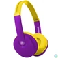 Kép 1/2 - Fejhallgató, gyerek méret, vezeték nélküli, Bluetooth, mikrofonnal, MAXELL "HP-BT350", lila-sárga