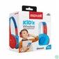 Kép 2/2 - Fejhallgató, gyerek méret, vezeték nélküli, Bluetooth, mikrofonnal, MAXELL "HP-BT350", kék-piros