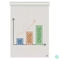 Kép 3/4 - Flipchart papír, kétoldalas, sima/kockás, 580X810mm, 50 lap, NOBO
