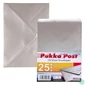 Kép 1/4 - Boríték, C6, enyvezett, PUKKA PAD "Silver", ezüst