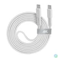 Kép 1/6 - USB kábel, USB-C - USB-C, 1,2 m, RIVACASE "PS6005", fehér